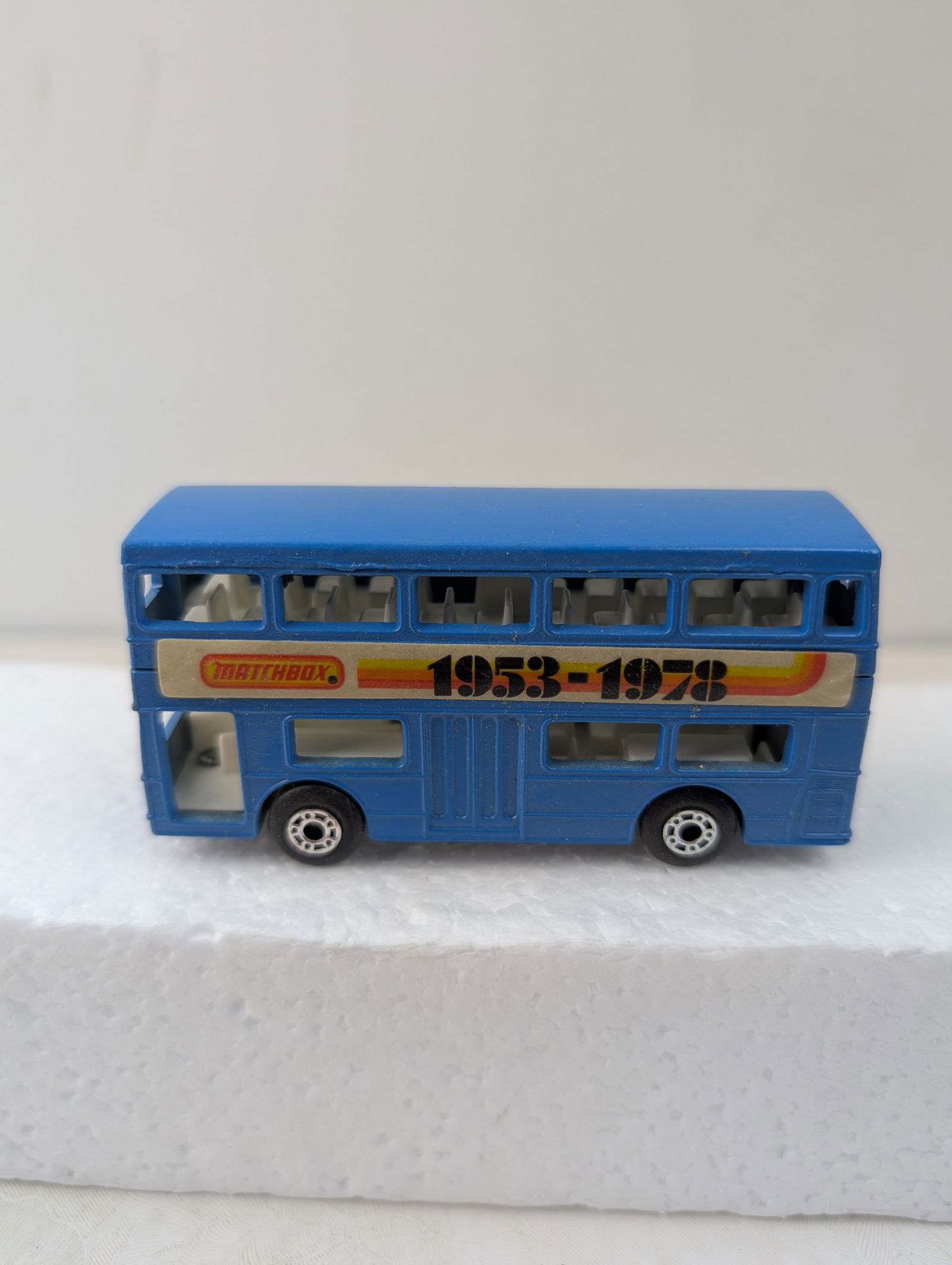 1972 Matchbox Lesney Superkings K-15 'The Londoner' Double-Decker Bus with 1953-1978 Commemorative (1 of 7)