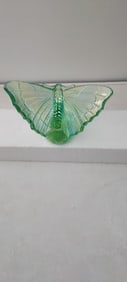 Fenton Art Glass Green Iridescent 3-Inch Butterfly Figurine