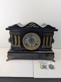 Antique Sessions 8 Day Time and Strike Mantel Clock, Circa 1910