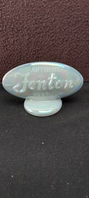 Fenton Iridescent Glass Oval Logo Dealer Display Sign