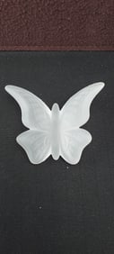 Fenton Art Glass Frosted Butterfly Figurine