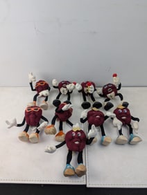1988 Applause California Raisins Hardee's A Lot of Nine Vintage Plush Figures