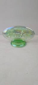 1980 Fenton Iridescent Green Uranium FAGCA Dealer Logo Sign