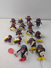 Vintage 1980s California Raisins Lot of 15 Figurines