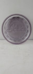 2000 Fenton 95th Anniversary Logo Violet Plate