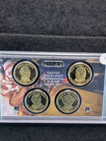 2008-S Proof Presidential Dollar Set, No Box