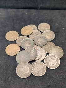 Twenty Mixed Date Canada Large Cents. All Dated In 1901 And Before.