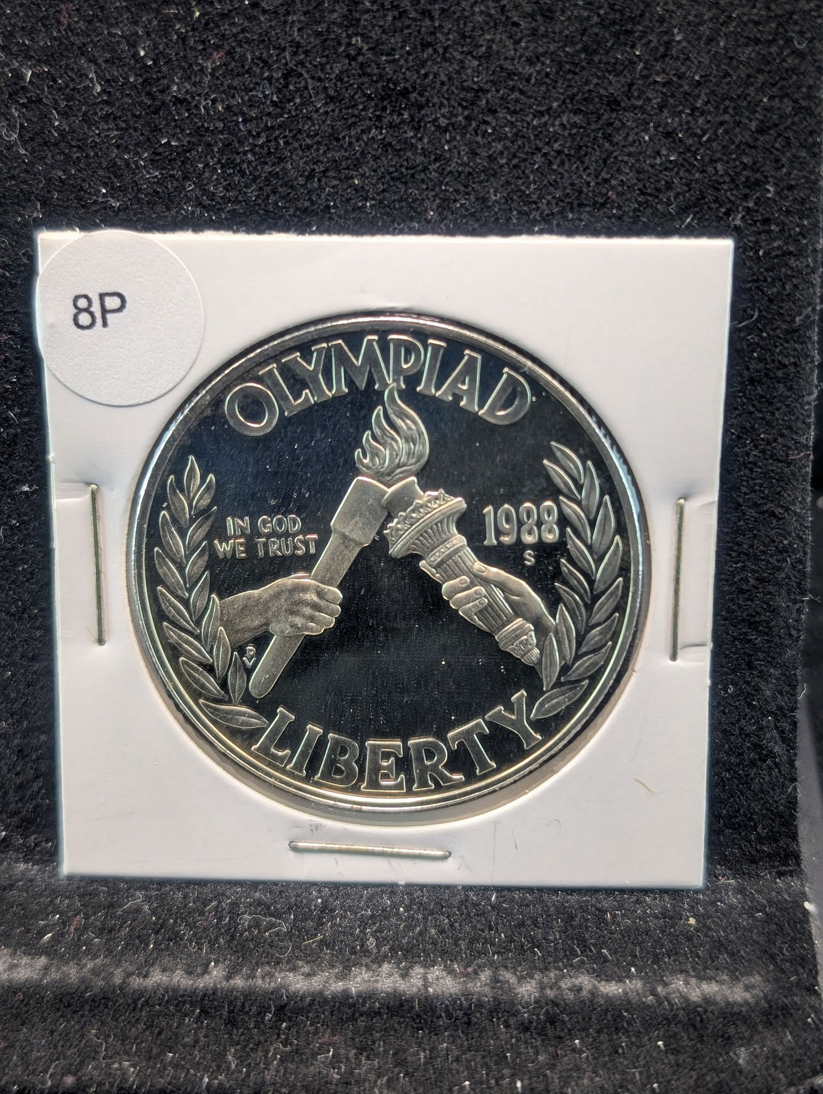 1988-S Proof Olympic Commemorative Silver Dollar (1 of 2)