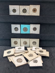 Lot Of Thirty Transit Tokens.