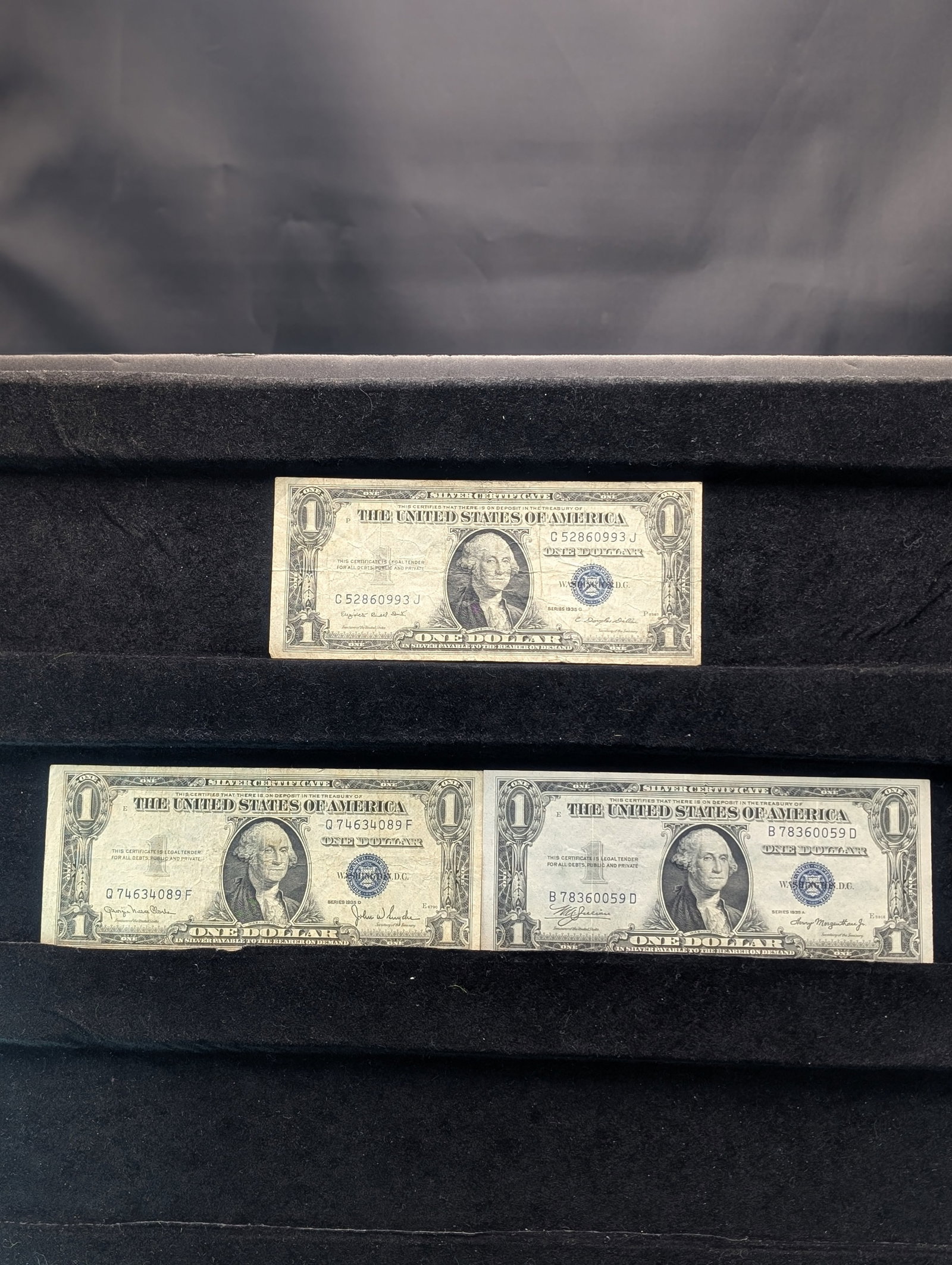 1935-A, 35-D, 35-G $1 Silver Certificates: 1935-A, 35-D, 35-G $1 Silver Certificates