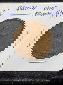 1945 British One Cent Coin