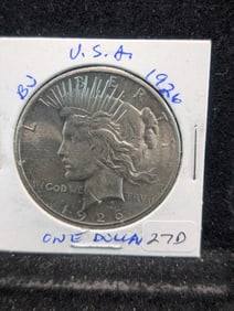 1926 Silver Peace Dollar
