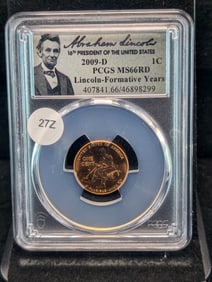 2009-D MS66RD Lincoln-Formative Years (Graded by PCGS)