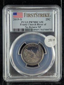 2019-S Frank Church River Of No Return NP Quarter. First Strike. PCGS PR70DCAM.