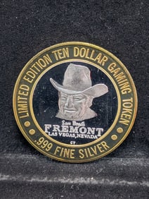 Fremont Gaming Token w/ .999 Fine Silver Center