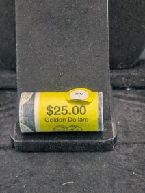 2000-P Twenty Five Dollar Roll of Sacagawea Dollars