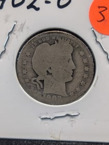 1902-O Barber Quarter