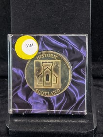 22Kt Gold Plated Stirling Castle Medallion