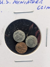 (3) Miniature US Coins
