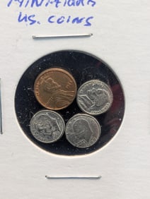 (4) Miniature US Coins