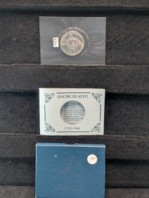 1982-D 90% Silver Uncirculated George Washington Commemorative Half Dollar