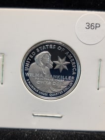 2022-S American Women .999 Fine Proof Quarter, Wilma Mankiller