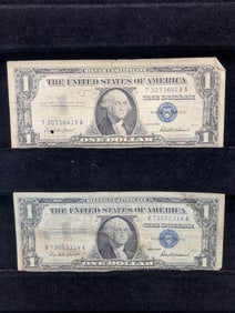 (2) 1957 $1 "Silver" Certificates