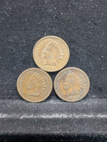1890, 1891, 1892 Indian Head Cents