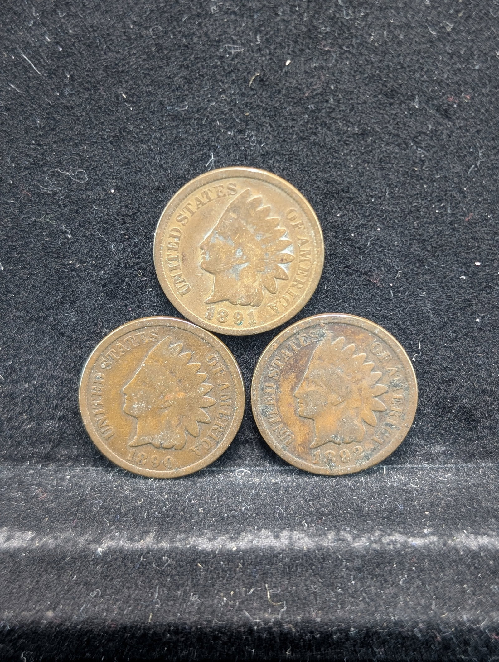 1890, 1891, 1892 Indian Head Cents: 1890, 1891, 1892 Indian Head Cents