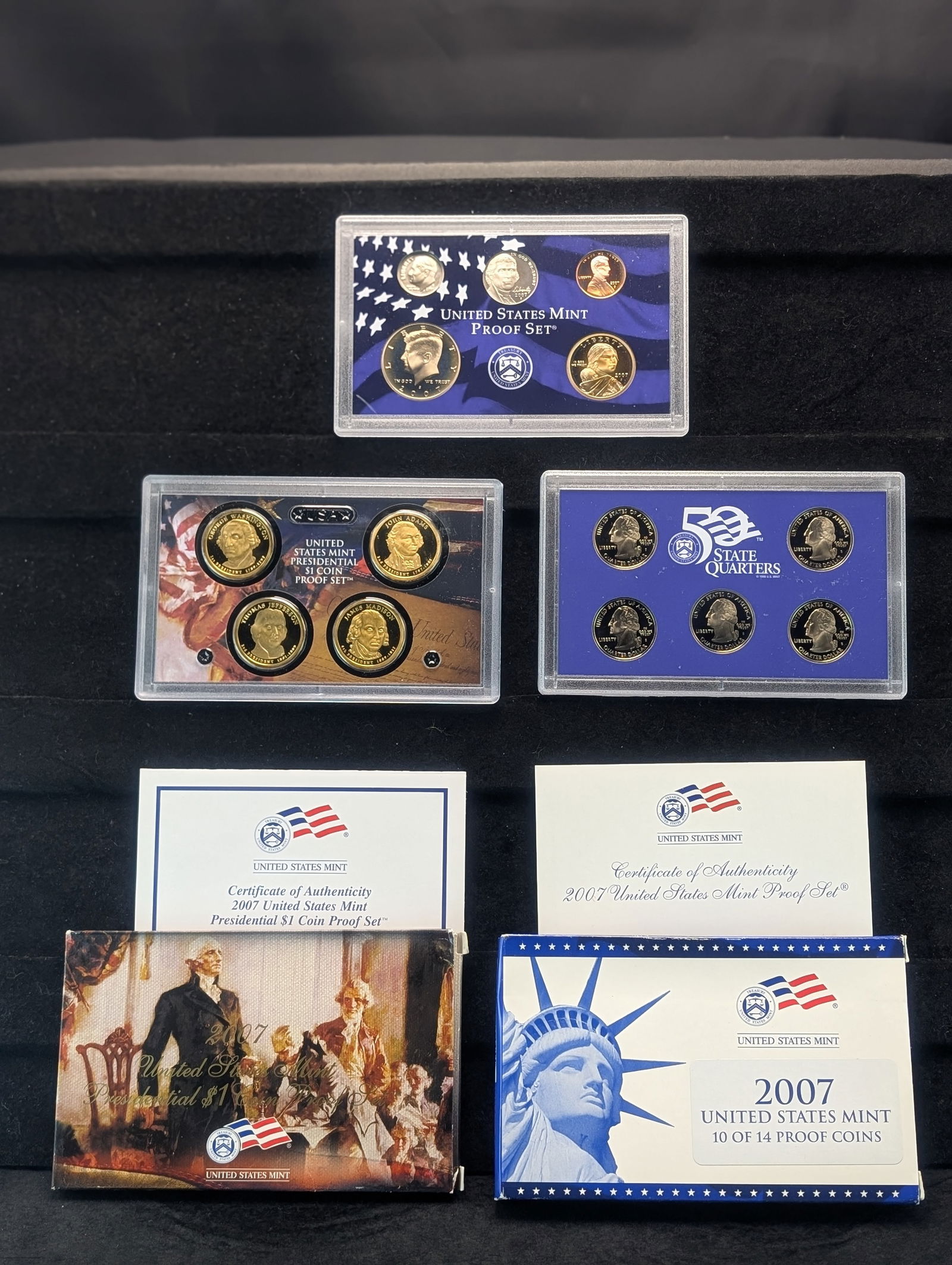 2007-S US Mint Proof Set 14 Coins W/ CPA (1 of 9)