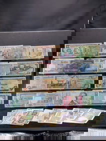 30 Foreign Bank Notes.