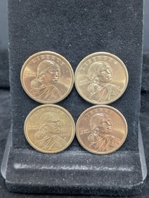 (4) Sacagawea Dollars 2000-P, (2) 2009-D, 2010-D