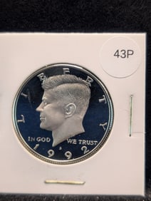 1992-S 90% Silver Proof Kennedy Half Dollar