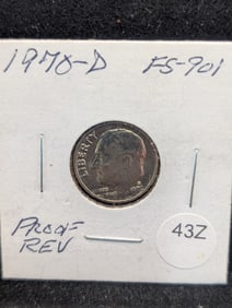 1970-D Reverse of 1968 Roosevelt Dime (FS-901)