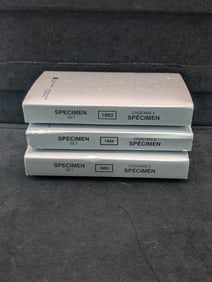 1993, 1994, & 1995 Canada Specimen Sets.