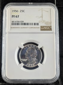 1956 Washington Quarter NGC PF67