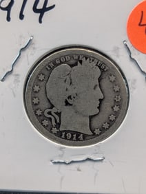 1914 Barber Quarter