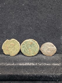 Three 367-375 AD Ancient Roman Coins, Over 1,600 years old