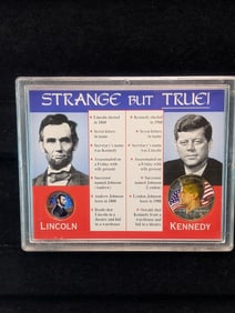 2000-D Lincoln Cent & 1968-D Kennedy Half Dollar Enhanced Coins