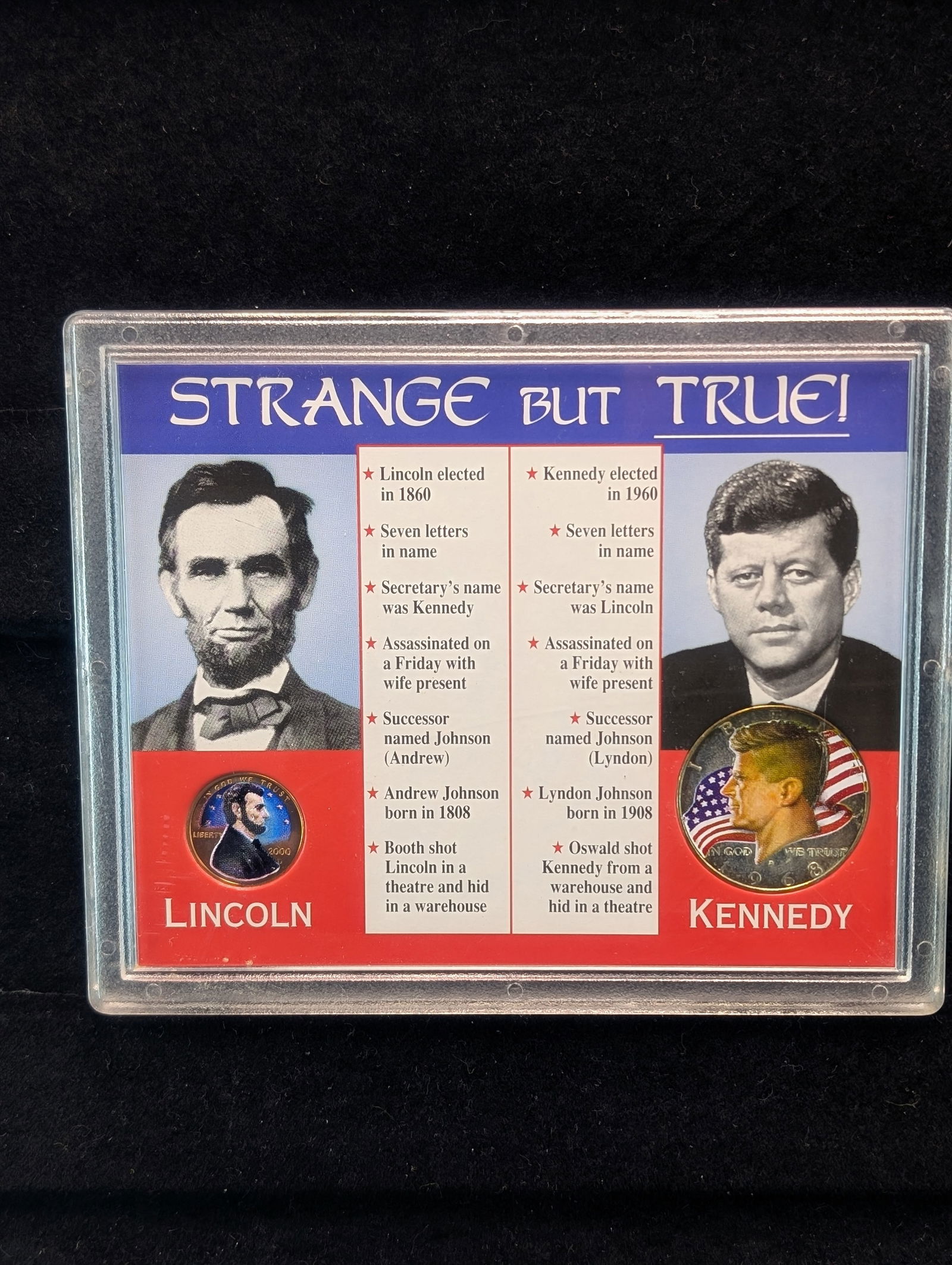 2000-D Lincoln Cent & 1968-D Kennedy Half Dollar Enhanced Coins (1 of 2)