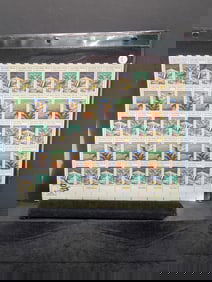 (2) Mint Sheets of US Postage Stamps All MONGH