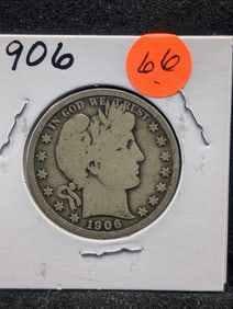 1906 Barber Half Dollar