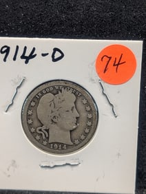 1914-D Barber Quarter