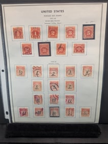 1931-56 US Postage Due Stamps Complete Set