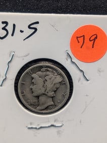 1931-S Mercury Dime