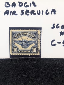 1918 Badge of Air Service Sixteen Cent Used Stamp Scott # C-5 MOGNH