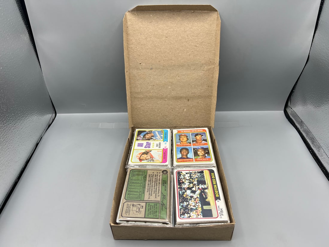 West Corp. Cello Fun Pack Repack Complete 1974 Topps Baseball 20 Pack Box W/ Many Stars Showing - (1 of 9)