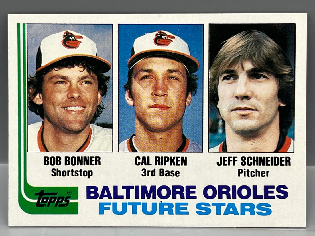 1982 Topps #21 Cal Ripken Jr RC (HOF) - Baltimore Future Stars (1 of 2)