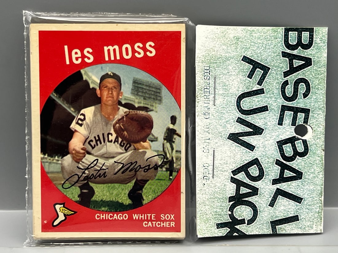 West Corp. Baseball Cello Fun Pack Repack 1959 Topps Unopened Pack W/ Hank Aaron Baseball Thrills On (1 of 2)