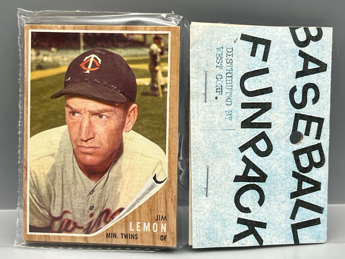 West Corp. Baseball Cello Fun Pack Repack 1962 Topps Unopened Pack W/ Boog Powell RC On Back (1 of 2)